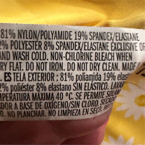 Forever 21 Women's Yellow‎ Floral Bikini Bottoms Size M - Picture 5 of 5